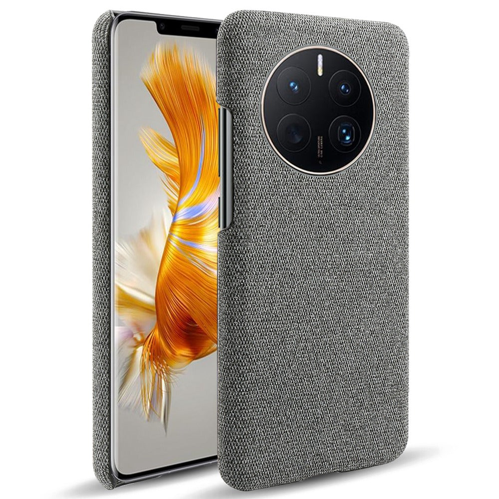 For Huawei Mate 50 Pro 4G Protective Case Anti-Scratch Hard PC+Cloth Phone Case Solid Color Shockproof Cover
