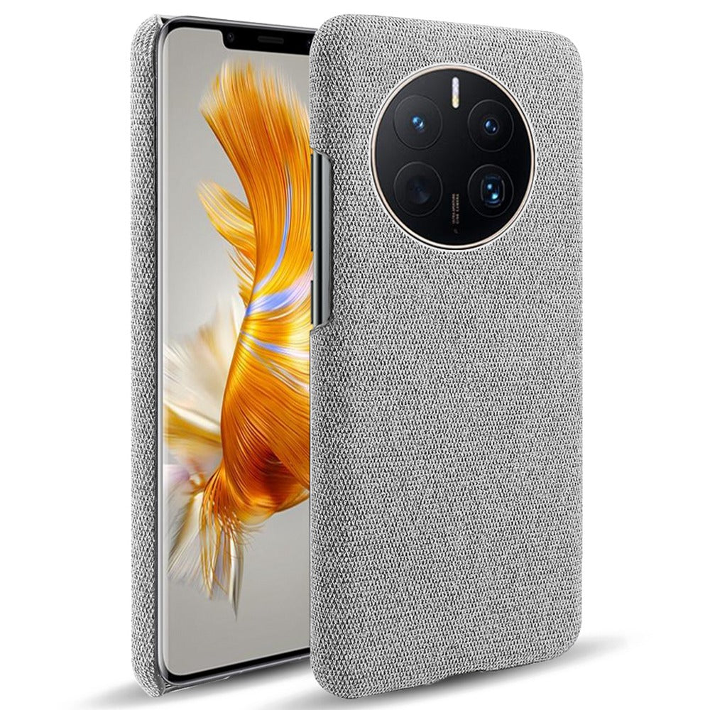 For Huawei Mate 50 Pro 4G Protective Case Anti-Scratch Hard PC+Cloth Phone Case Solid Color Shockproof Cover