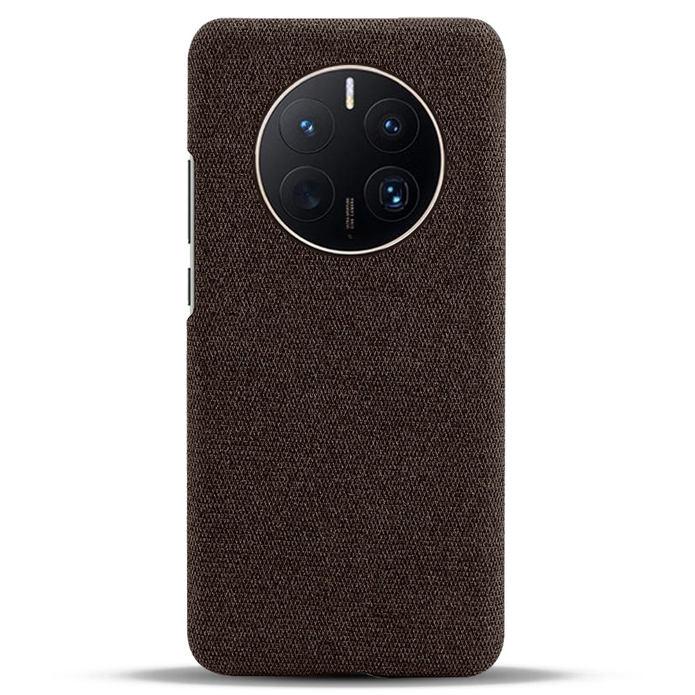 For Huawei Mate 50 Pro 4G Protective Case Anti-Scratch Hard PC+Cloth Phone Case Solid Color Shockproof Cover