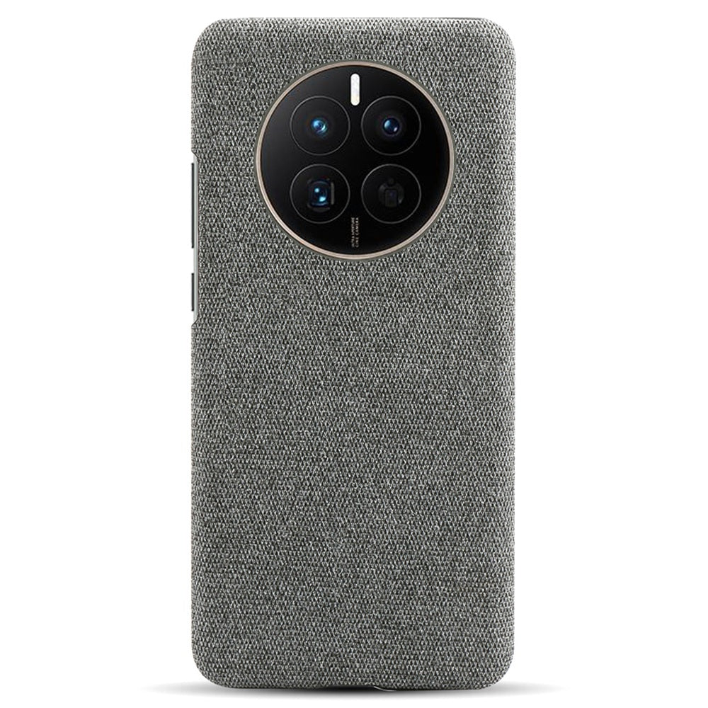 For Huawei Mate 50 4G Shockproof Case Solid Color Hard PC+Cloth Anti-Scratch Protective Cover