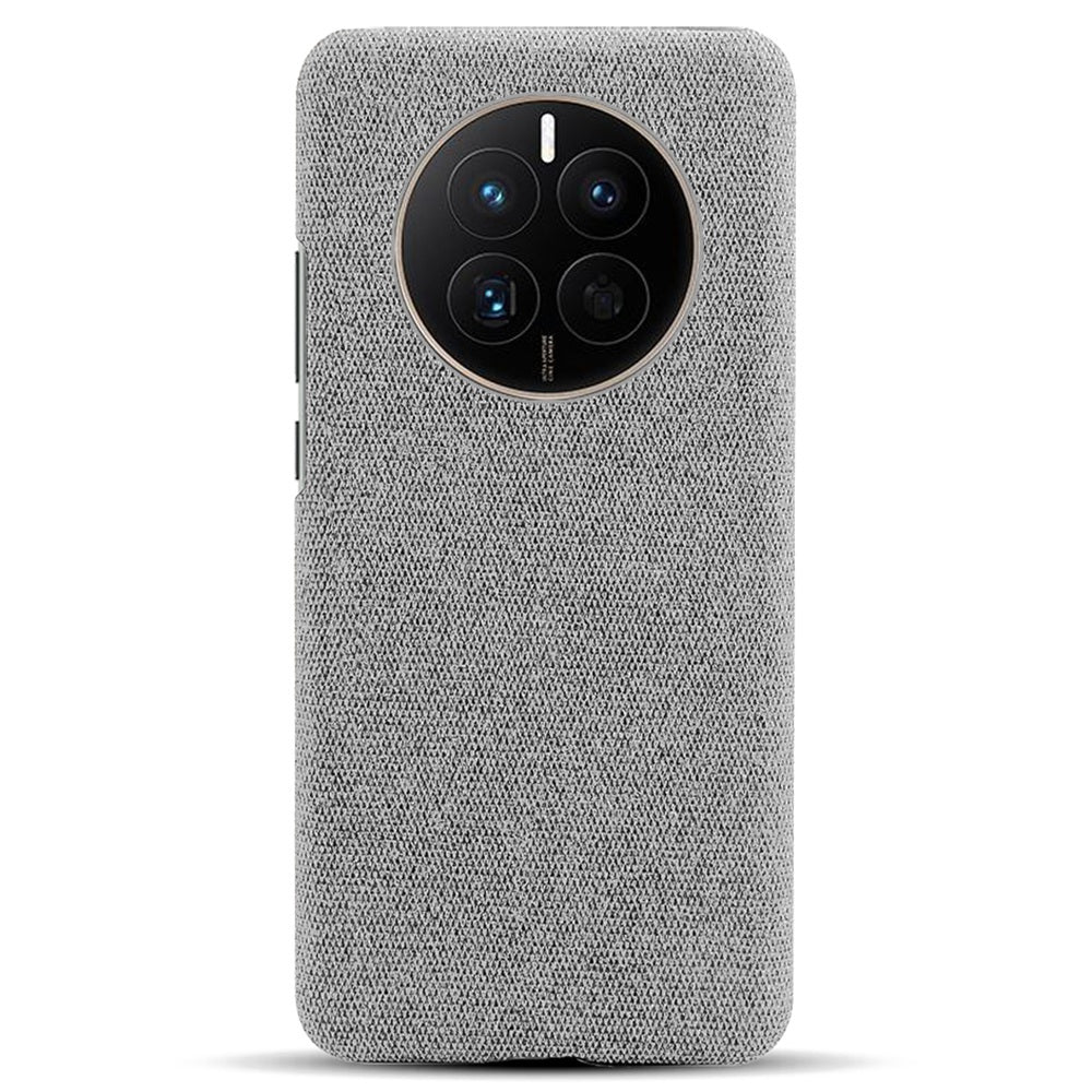 For Huawei Mate 50 4G Shockproof Case Solid Color Hard PC+Cloth Anti-Scratch Protective Cover