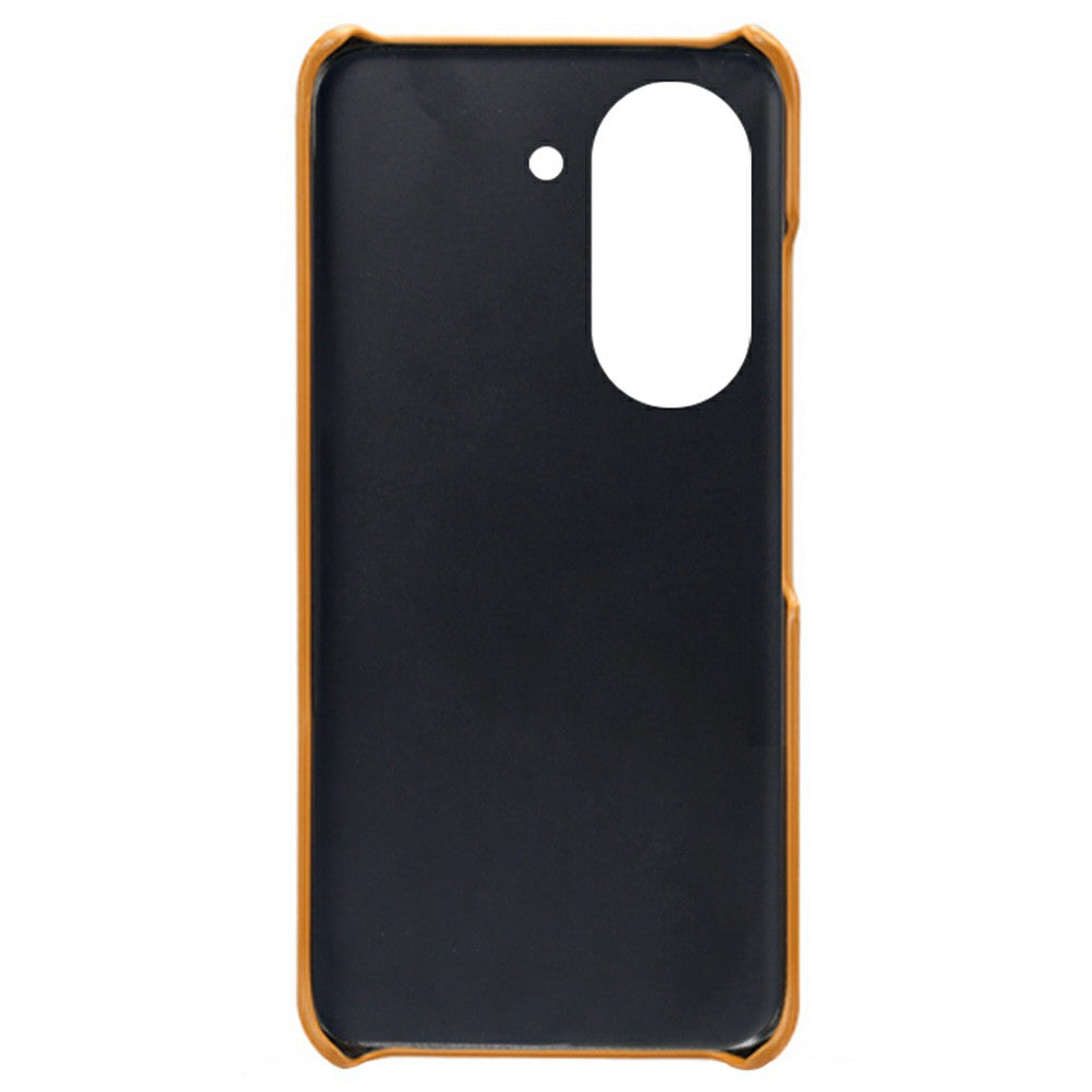 For Huawei Mate 50 4G Calf Texture PU Leather Coated Hard PC Case Anti-Slip Shockproof Protective Phone Cover