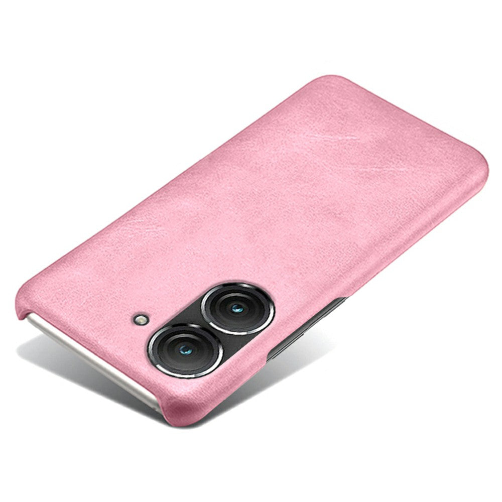 For Huawei Mate 50 4G Calf Texture PU Leather Coated Hard PC Case Anti-Slip Shockproof Protective Phone Cover