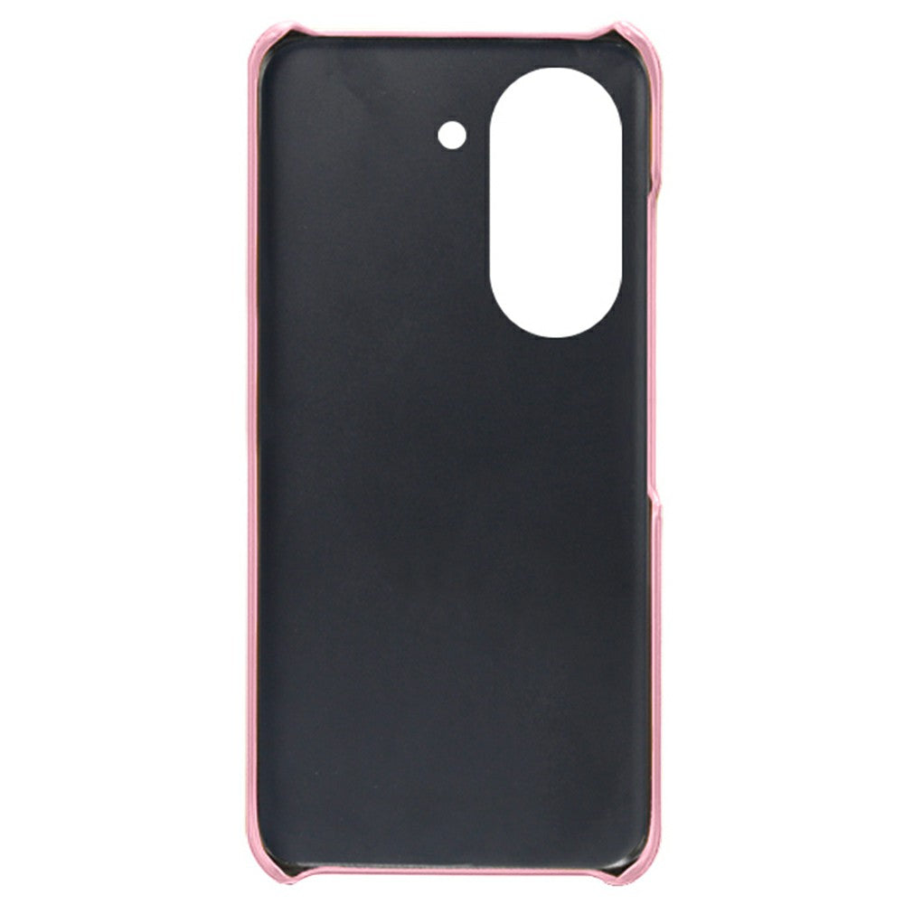 For Huawei Mate 50 4G Calf Texture PU Leather Coated Hard PC Case Anti-Slip Shockproof Protective Phone Cover