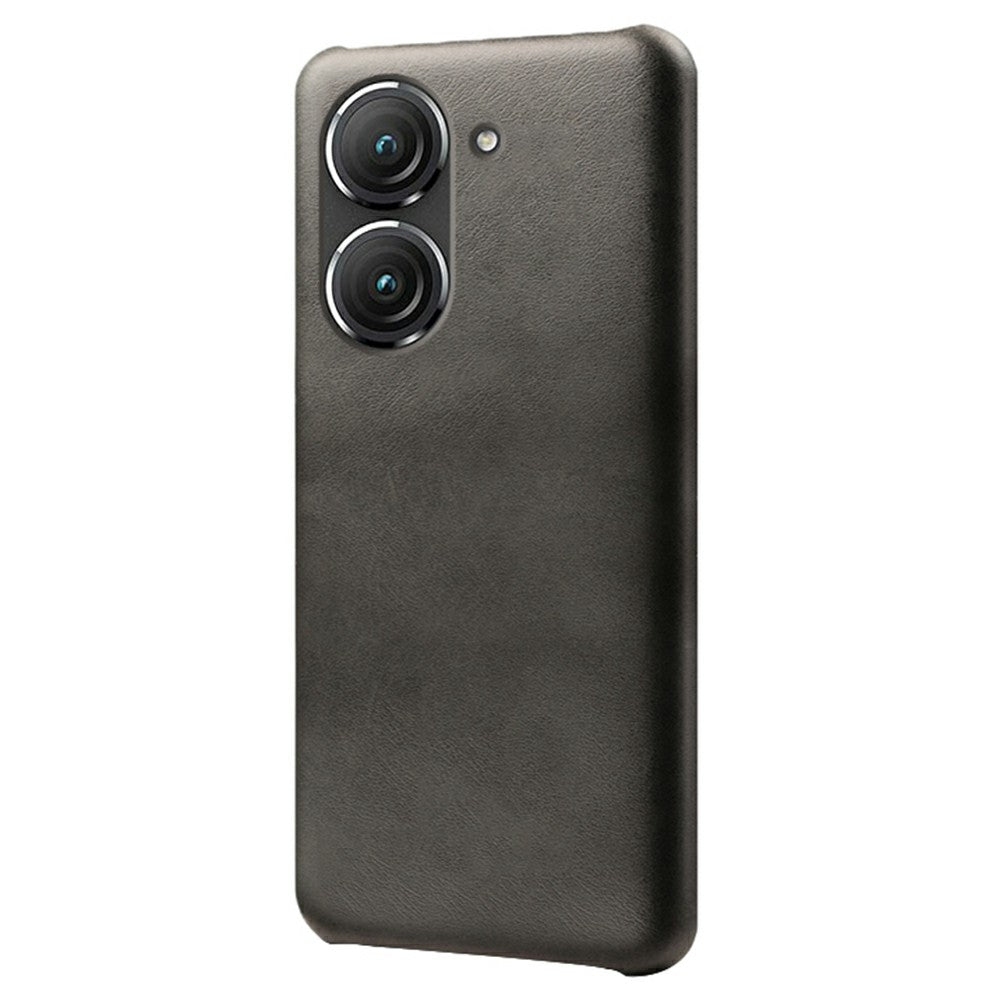 For Huawei Mate 50 4G Calf Texture PU Leather Coated Hard PC Case Anti-Slip Shockproof Protective Phone Cover