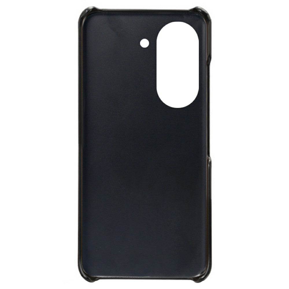 For Huawei Mate 50 4G Calf Texture PU Leather Coated Hard PC Case Anti-Slip Shockproof Protective Phone Cover