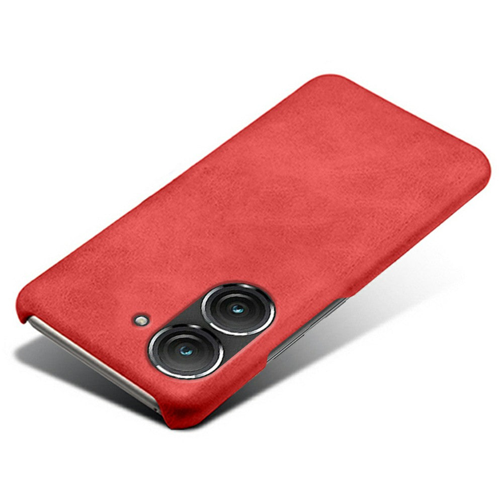 For Huawei Mate 50 4G Calf Texture PU Leather Coated Hard PC Case Anti-Slip Shockproof Protective Phone Cover