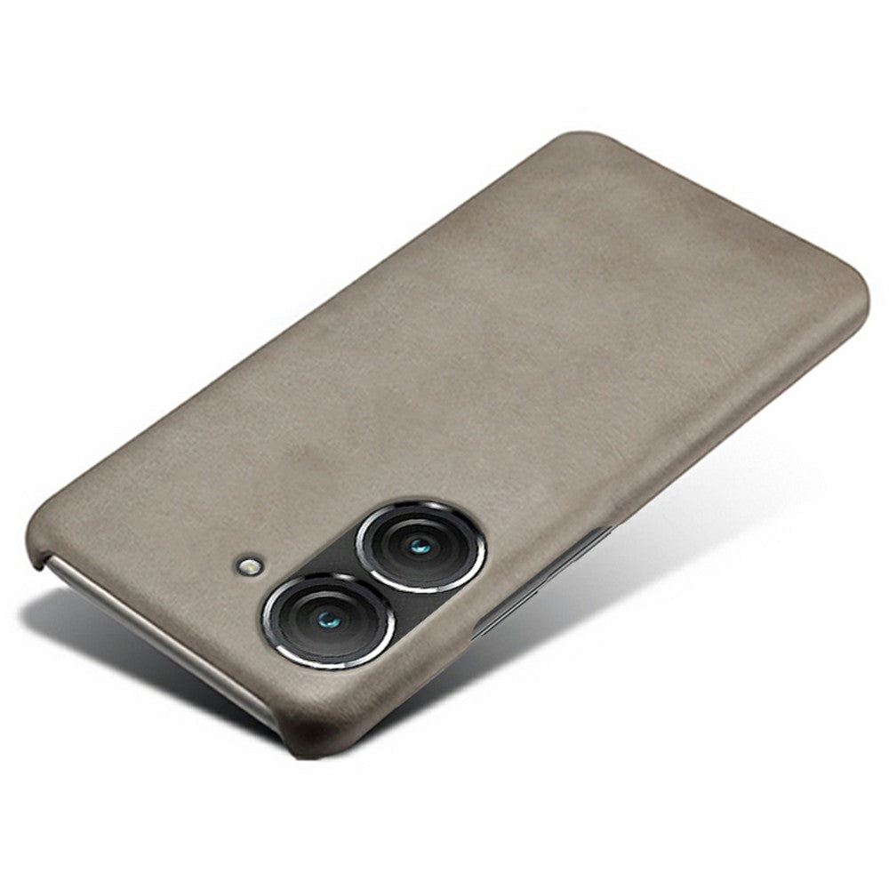 For Huawei Mate 50 4G Calf Texture PU Leather Coated Hard PC Case Anti-Slip Shockproof Protective Phone Cover