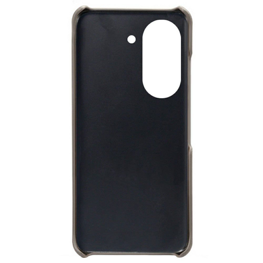 For Huawei Mate 50 4G Calf Texture PU Leather Coated Hard PC Case Anti-Slip Shockproof Protective Phone Cover