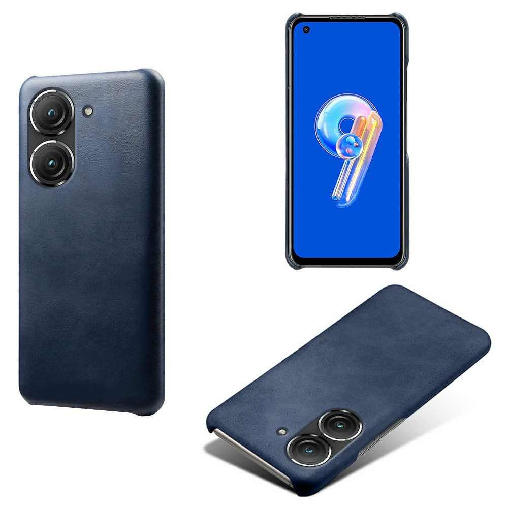 For Huawei Mate 50 4G Calf Texture PU Leather Coated Hard PC Case Anti-Slip Shockproof Protective Phone Cover