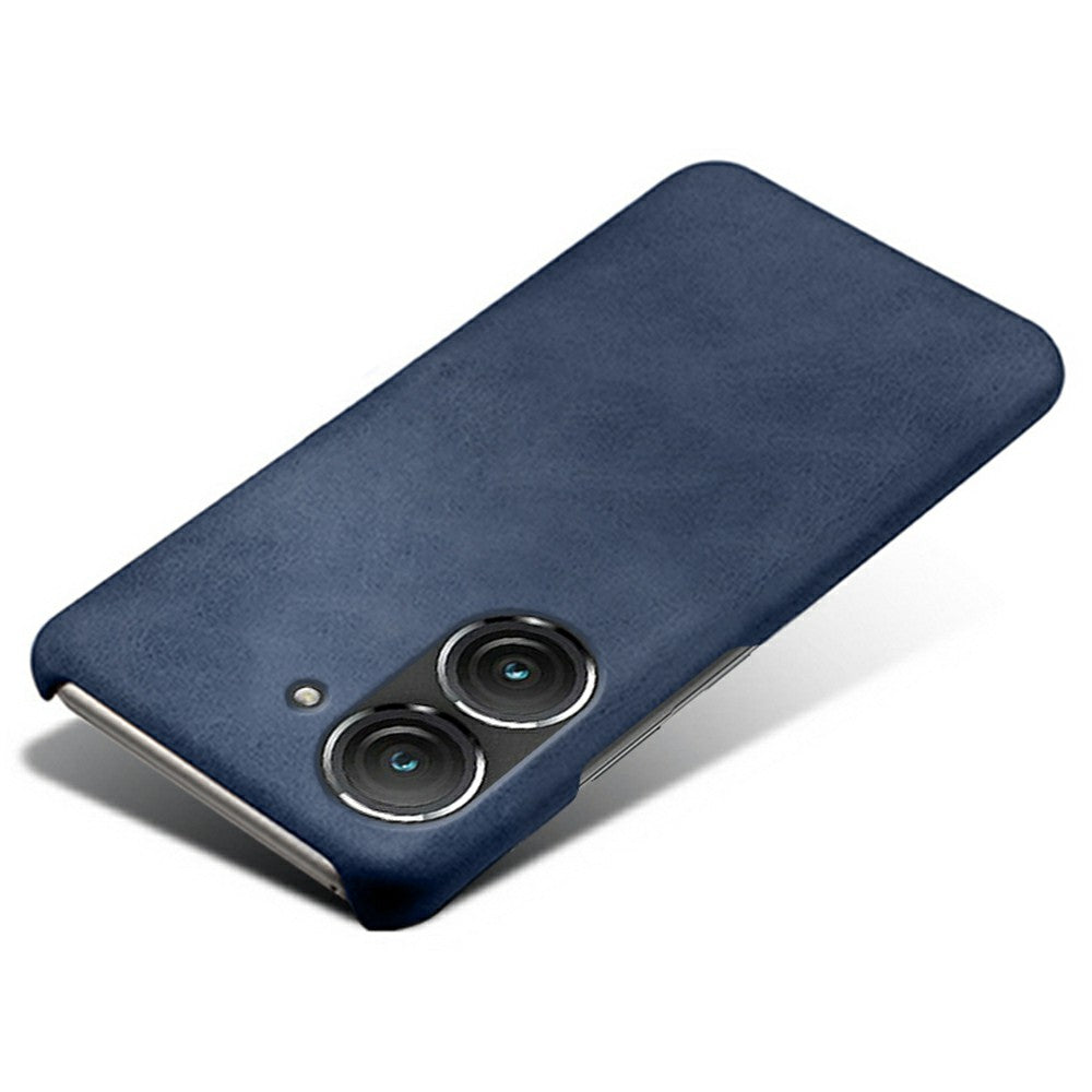 For Huawei Mate 50 4G Calf Texture PU Leather Coated Hard PC Case Anti-Slip Shockproof Protective Phone Cover