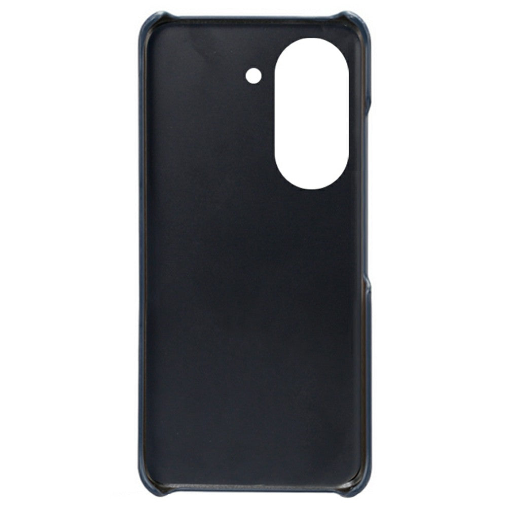 For Huawei Mate 50 4G Calf Texture PU Leather Coated Hard PC Case Anti-Slip Shockproof Protective Phone Cover