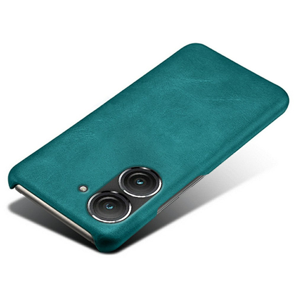 For Huawei Mate 50 4G Calf Texture PU Leather Coated Hard PC Case Anti-Slip Shockproof Protective Phone Cover