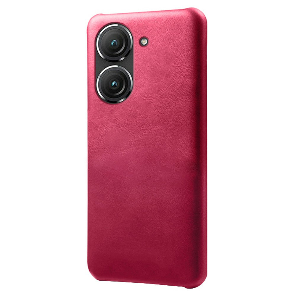 For Huawei Mate 50 4G Calf Texture PU Leather Coated Hard PC Case Anti-Slip Shockproof Protective Phone Cover