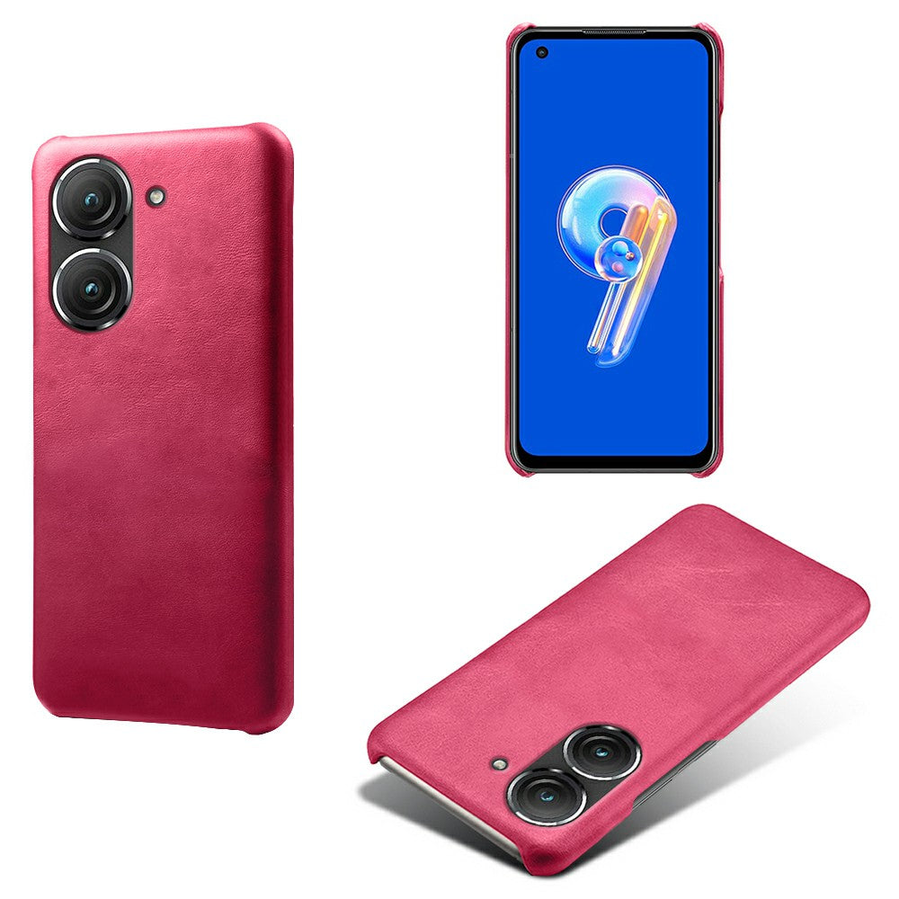 For Huawei Mate 50 4G Calf Texture PU Leather Coated Hard PC Case Anti-Slip Shockproof Protective Phone Cover