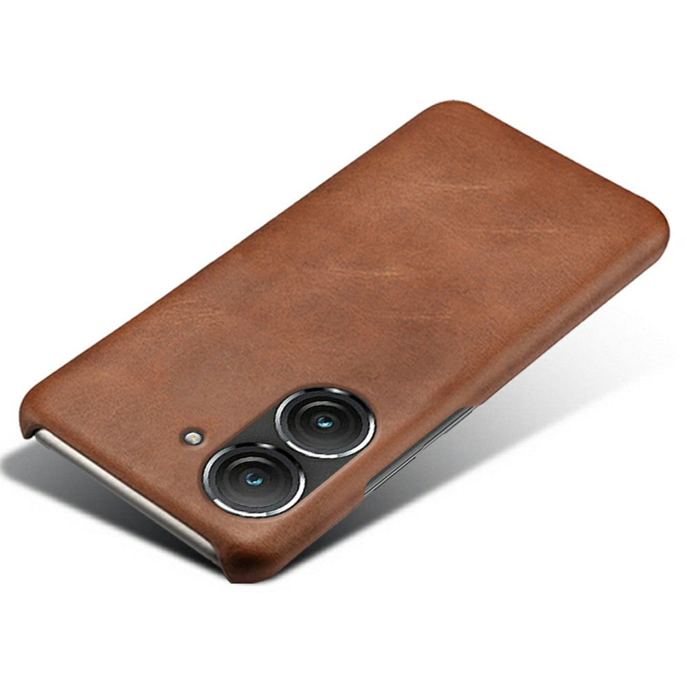For Huawei Mate 50 4G Calf Texture PU Leather Coated Hard PC Case Anti-Slip Shockproof Protective Phone Cover