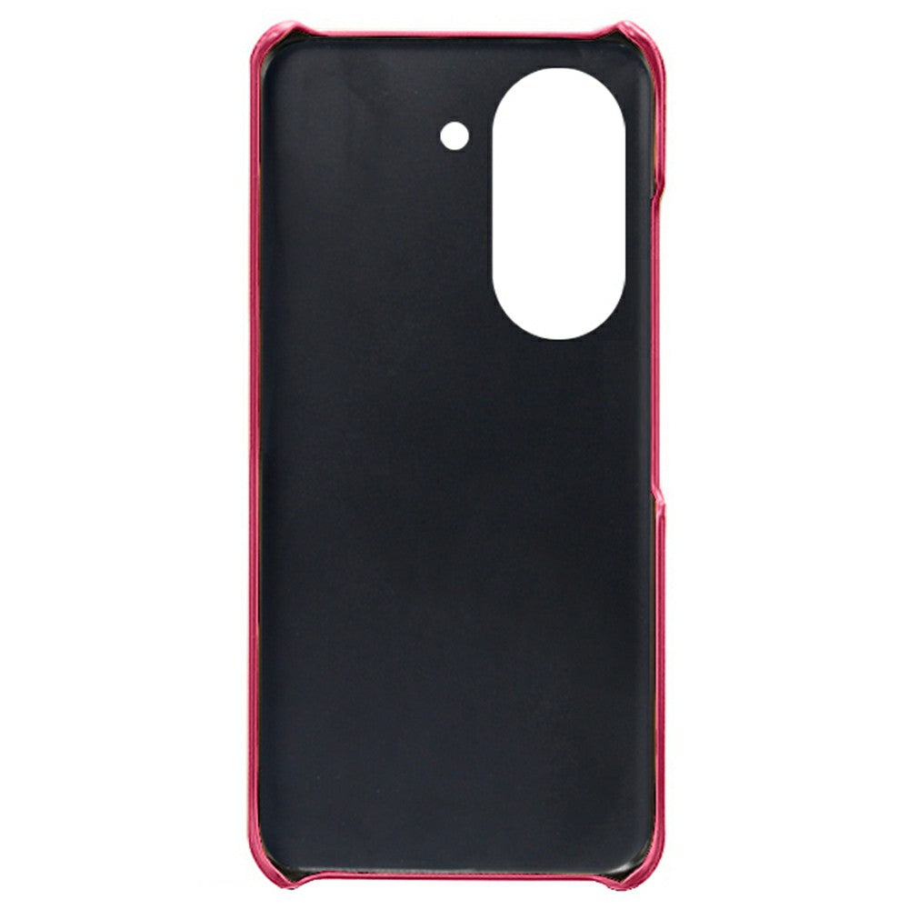 For Huawei Mate 50 4G Calf Texture PU Leather Coated Hard PC Case Anti-Slip Shockproof Protective Phone Cover