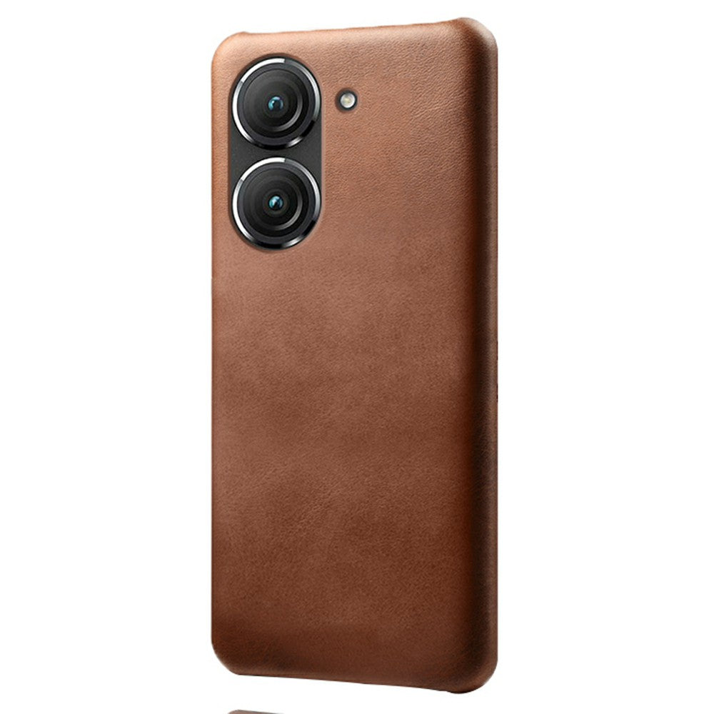 For Huawei Mate 50 4G Calf Texture PU Leather Coated Hard PC Case Anti-Slip Shockproof Protective Phone Cover