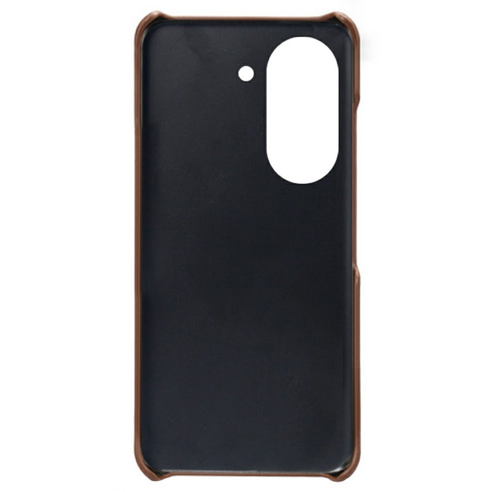 For Huawei Mate 50 4G Calf Texture PU Leather Coated Hard PC Case Anti-Slip Shockproof Protective Phone Cover