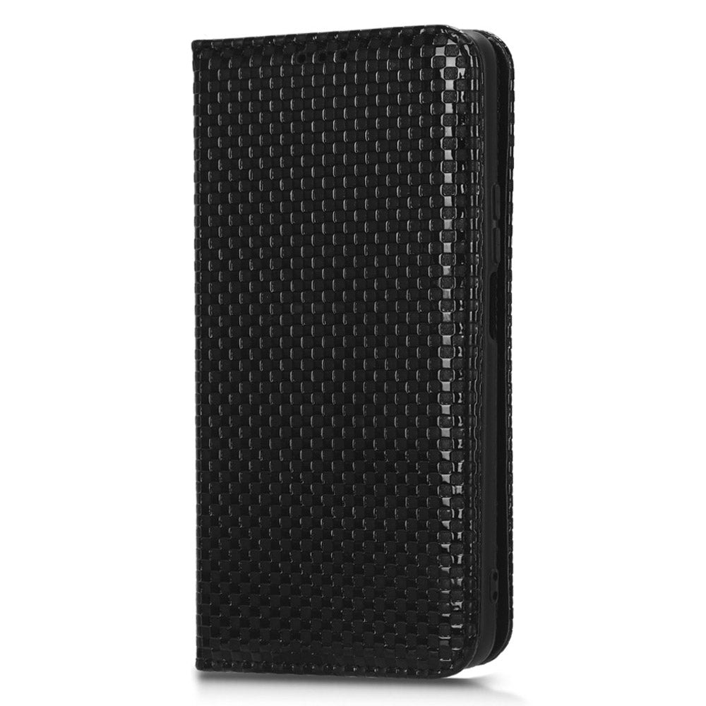 For Honor X9 5G / X30 5G / Magic4 Lite 5G Wallet Stand Grid Texture Phone Case PU Leather Magnetic Auto-absorbed Anti-drop Cover