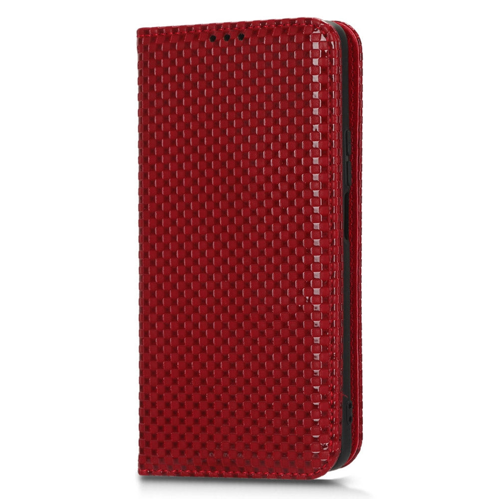 For Honor X9 5G / X30 5G / Magic4 Lite 5G Wallet Stand Grid Texture Phone Case PU Leather Magnetic Auto-absorbed Anti-drop Cover