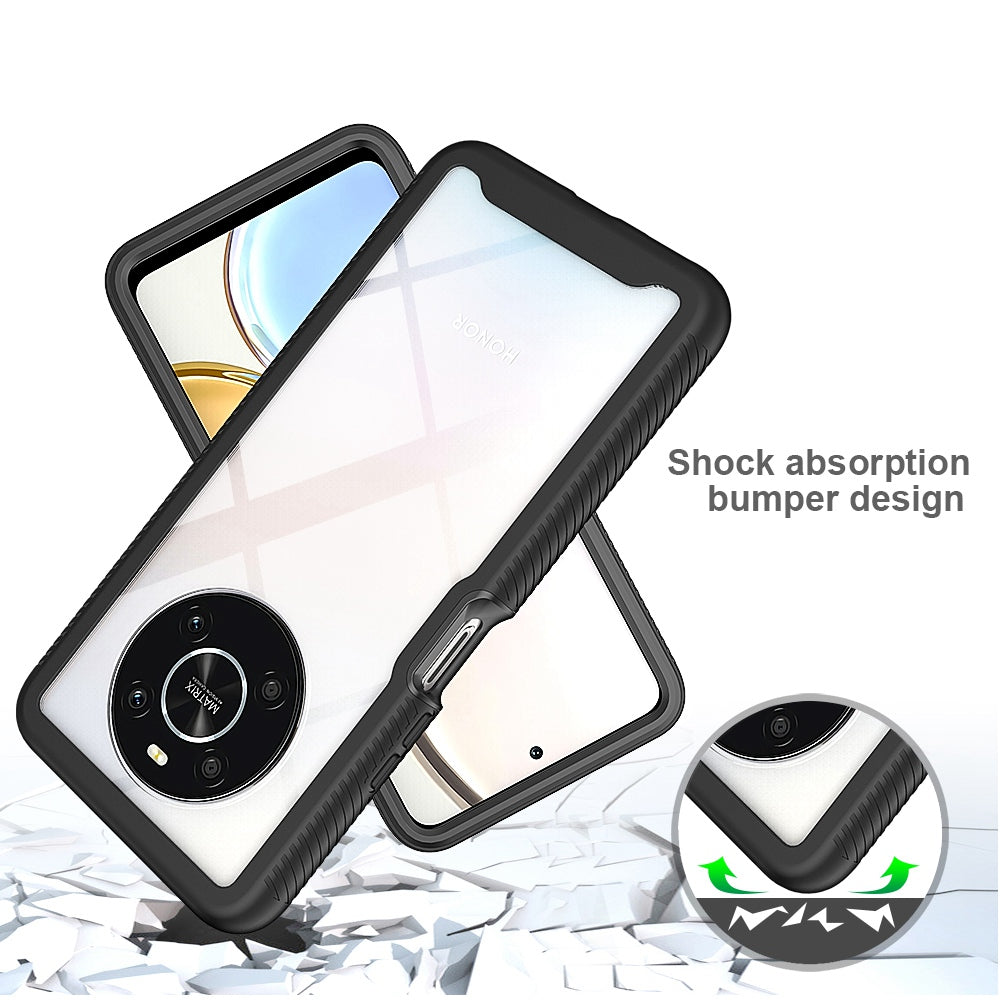 For Honor X9 4G / 5G / X30 5G / Magic4 Lite 5G 3-in-1 PC + TPU Full Protection Phone Case with PET Screen Protector