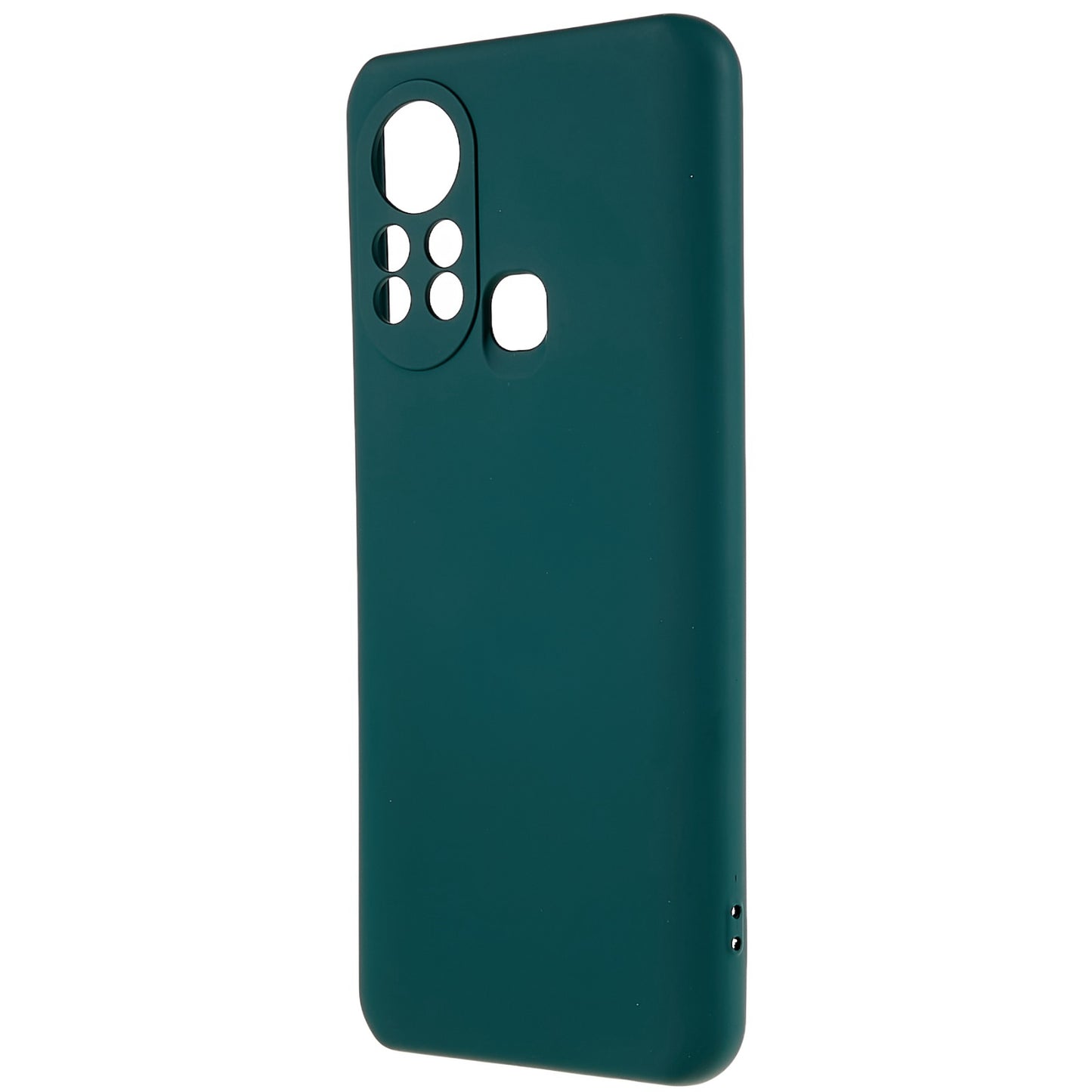 For Infinix Hot 11s 2.0MM TPU Phone Case Liquid Silicone Texture Feeling Arc Edge Cell Phone Back Cover