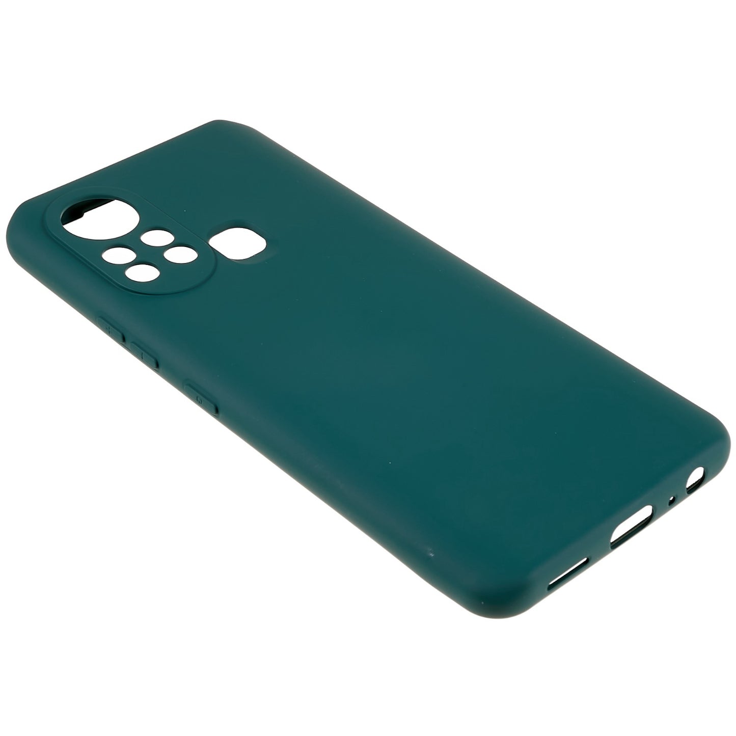 For Infinix Hot 11s 2.0MM TPU Phone Case Liquid Silicone Texture Feeling Arc Edge Cell Phone Back Cover