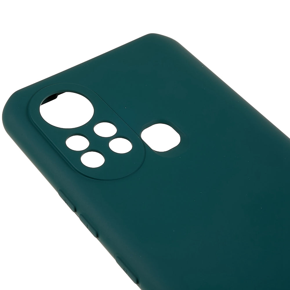 For Infinix Hot 11s 2.0MM TPU Phone Case Liquid Silicone Texture Feeling Arc Edge Cell Phone Back Cover
