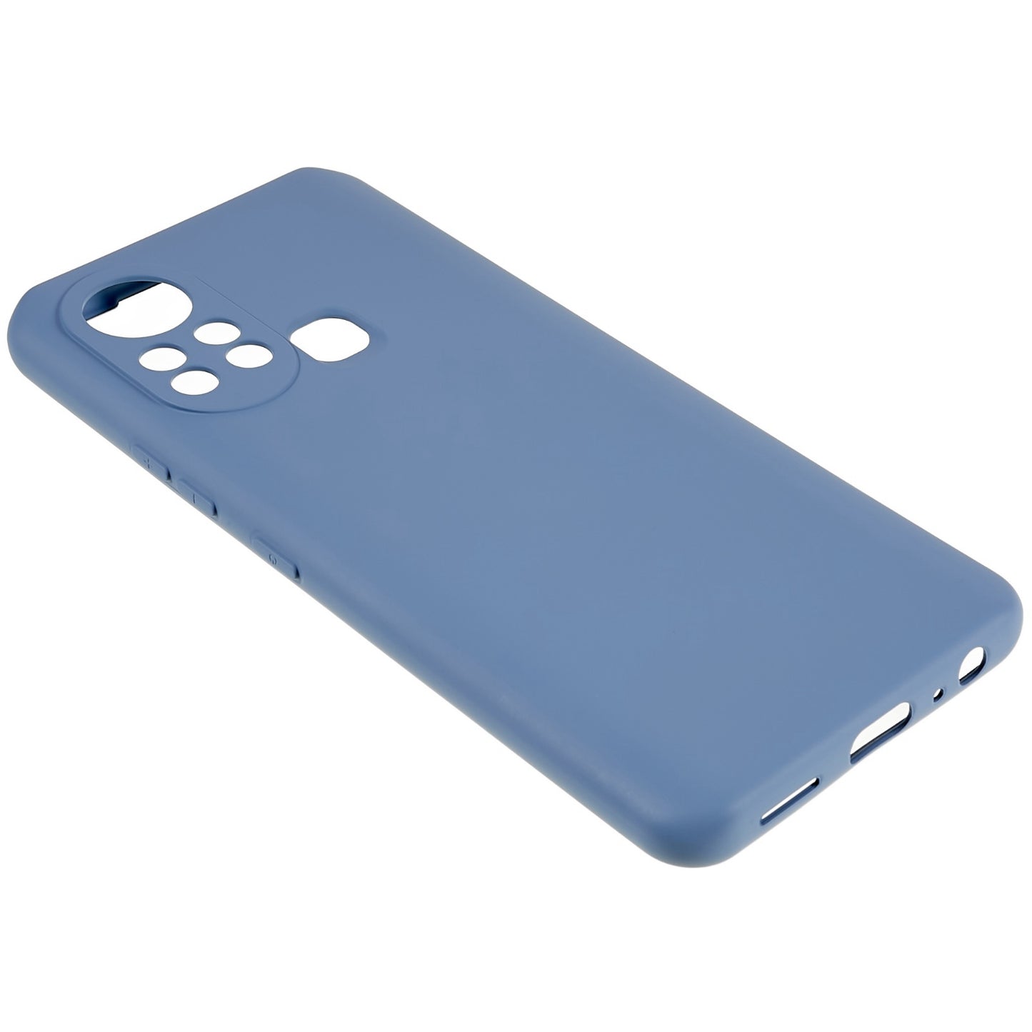 For Infinix Hot 11s 2.0MM TPU Phone Case Liquid Silicone Texture Feeling Arc Edge Cell Phone Back Cover