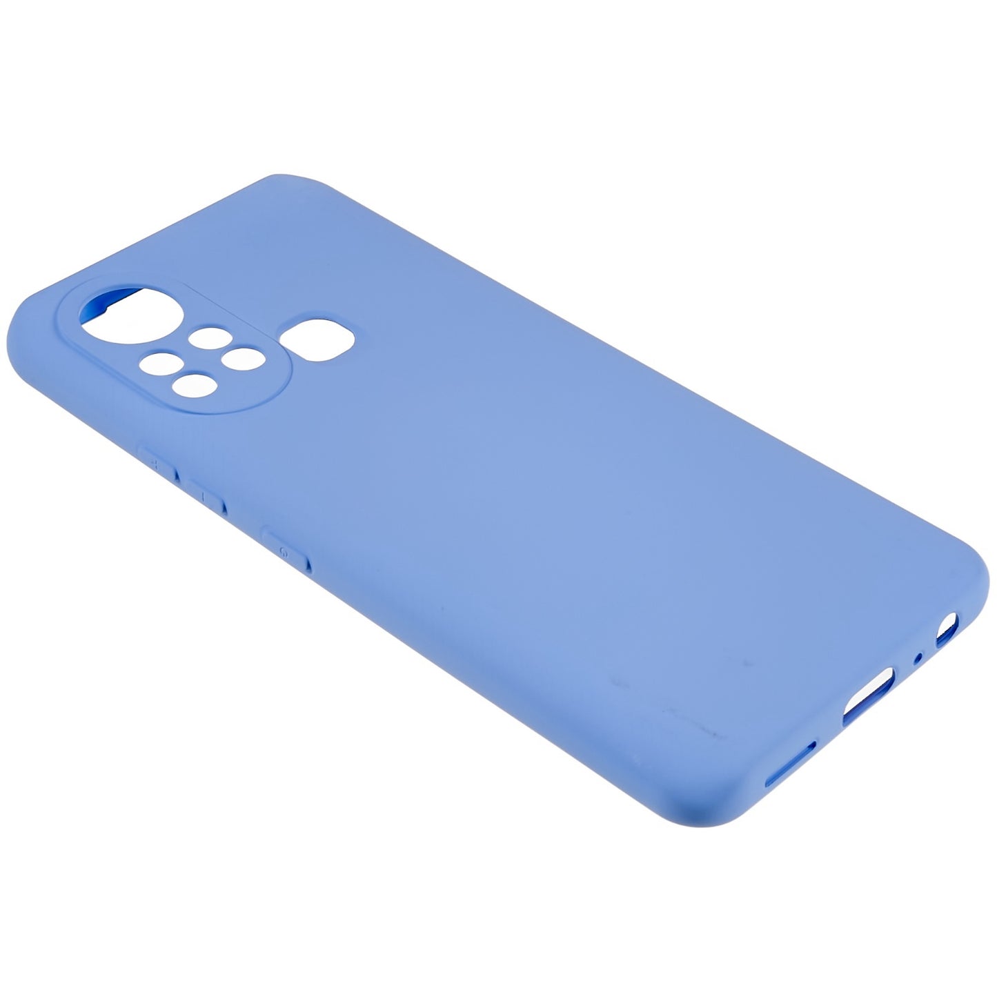 For Infinix Hot 11s 2.0MM TPU Phone Case Liquid Silicone Texture Feeling Arc Edge Cell Phone Back Cover