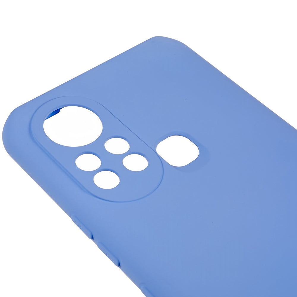 For Infinix Hot 11s 2.0MM TPU Phone Case Liquid Silicone Texture Feeling Arc Edge Cell Phone Back Cover