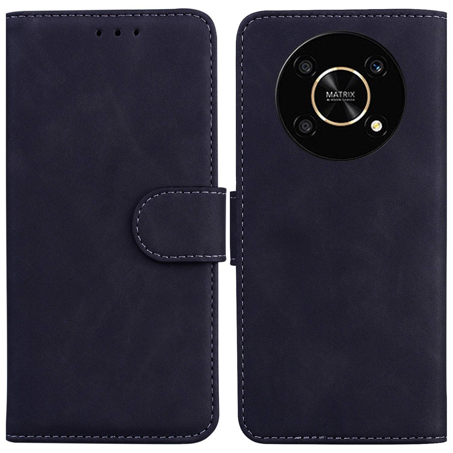 For Honor X9 5G / 4G Anti-dust Mobile Phone Case PU Leather Magnetic Shockproof Stand Cover Wallet
