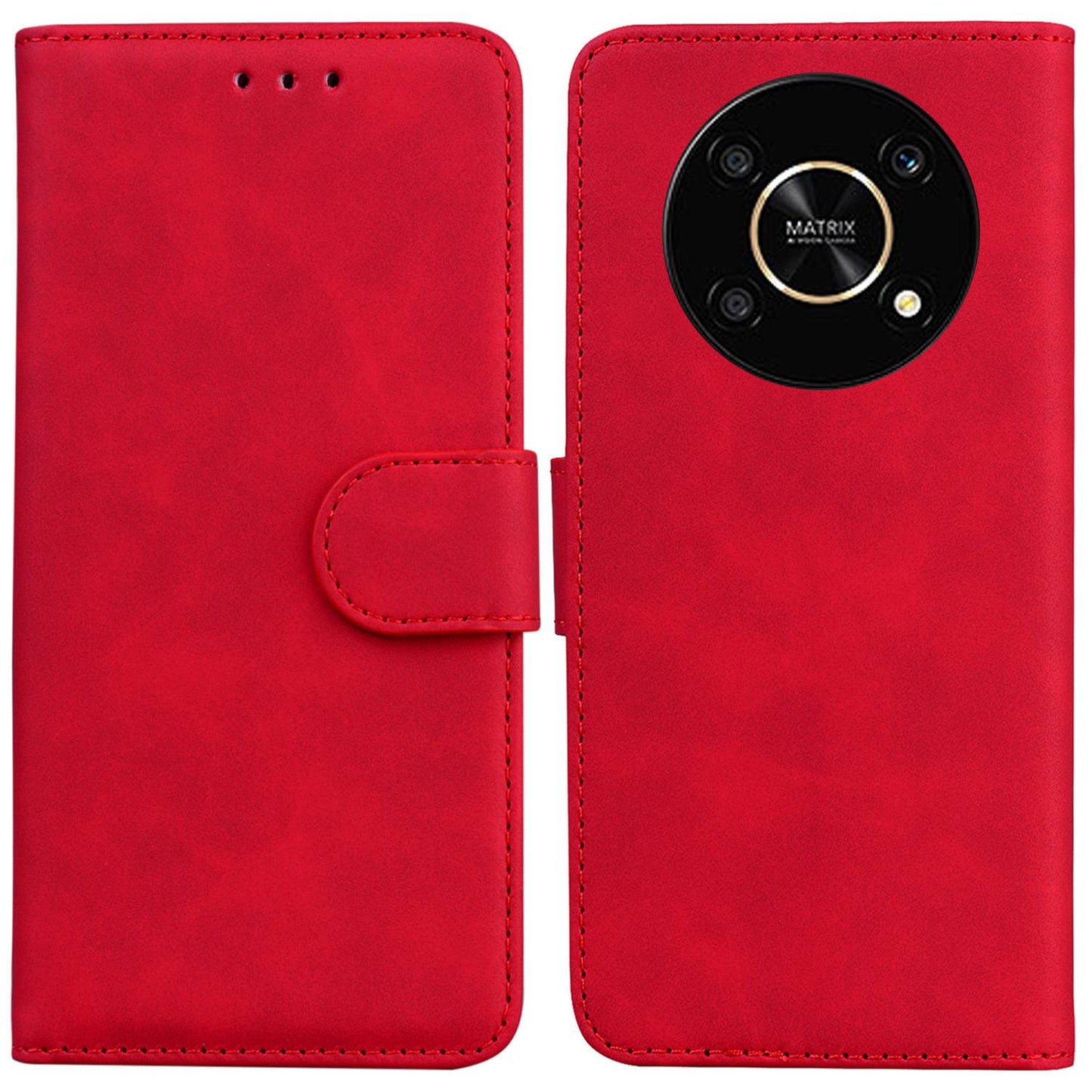 For Honor X9 5G / 4G Anti-dust Mobile Phone Case PU Leather Magnetic Shockproof Stand Cover Wallet