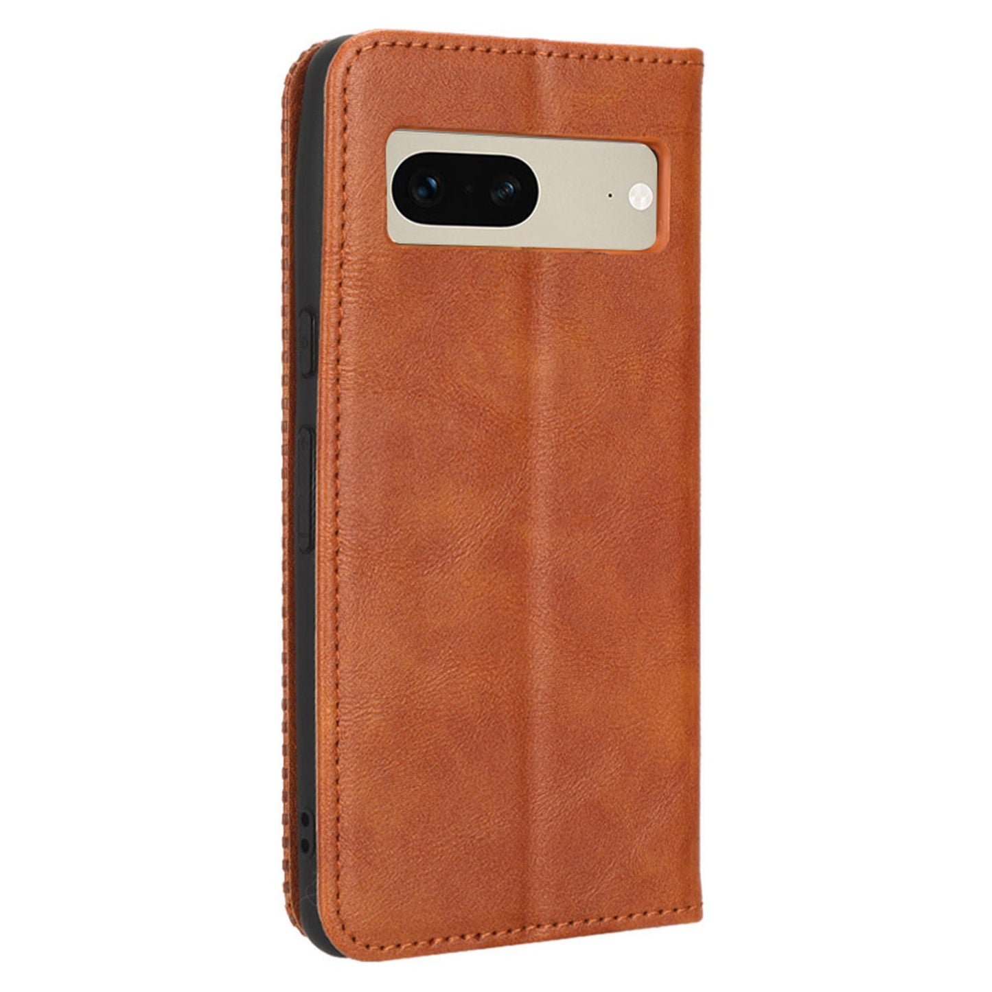 Cell Phone Cover For Google Pixel 7 5G, Wallet Case Magnetic Auto Closing PU Leather Retro Imprint Pattern Anti-Srcratch Phone Shell with Stand