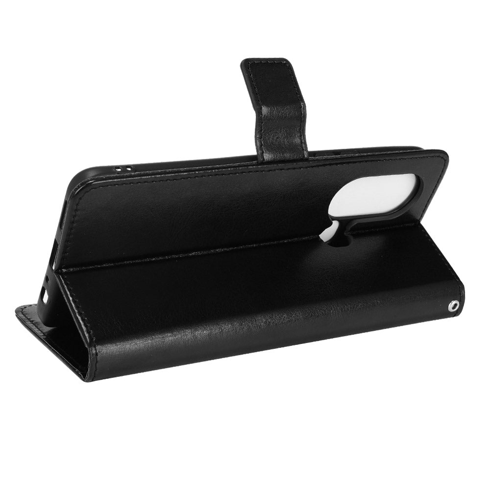 For Infinix Hot 11s / Infinix Hot 11s NFC 4G Anti-drop PU Leather Phone Case Crazy Horse Texture Wallet Stand Magnetic Clasp Phone Cover