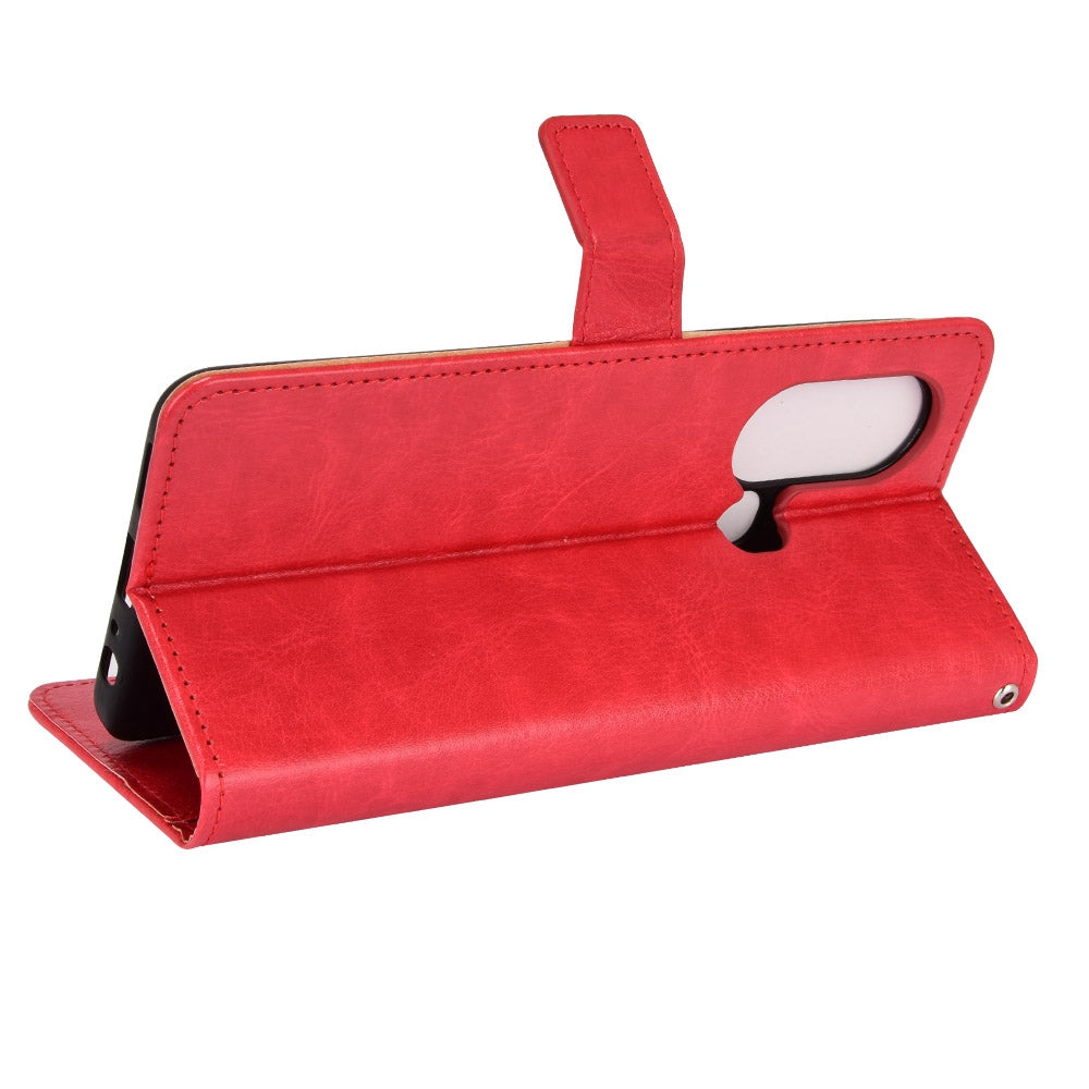 For Infinix Hot 11s / Infinix Hot 11s NFC 4G Anti-drop PU Leather Phone Case Crazy Horse Texture Wallet Stand Magnetic Clasp Phone Cover