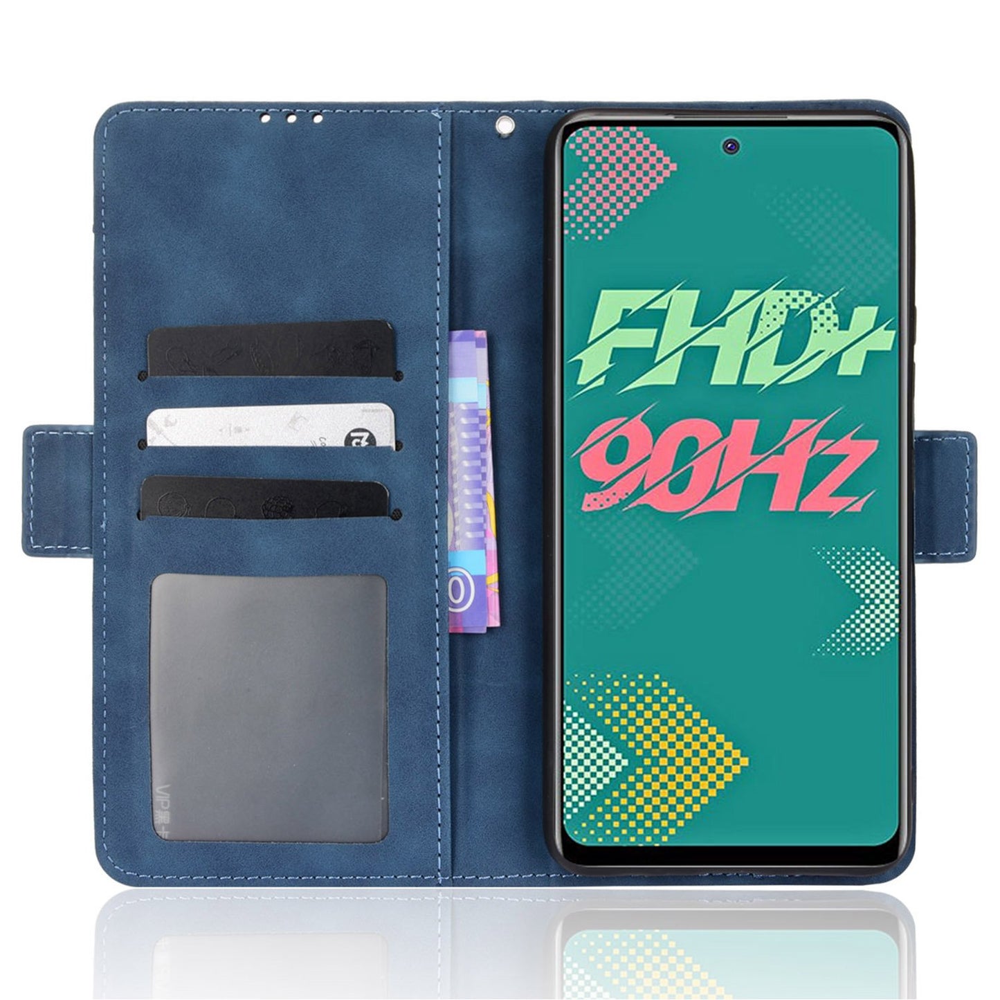 For Infinix Hot 11s / Hot 11s NFC 4G Multiple Card Slots PU Leather Case Dual Magnetic Clasp Phone Cover with Stand Wallet