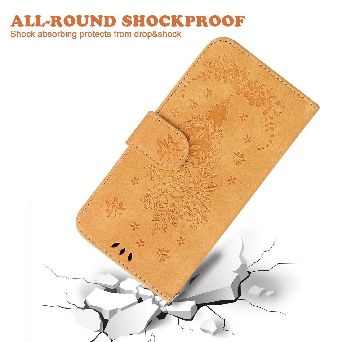 For Honor X9 4G / 5G Imprinted Rose Butterfly Leather Flip Phone Case Stand Magnetic Protective Wallet Cover with Strap