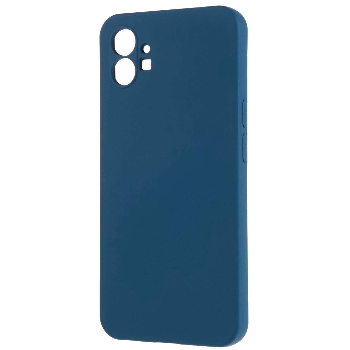 For Nothing phone (1) 5G Liquid Silicone Texture Feeling Arc Edge Phone Cover 2.0mm Thick TPU Back Case