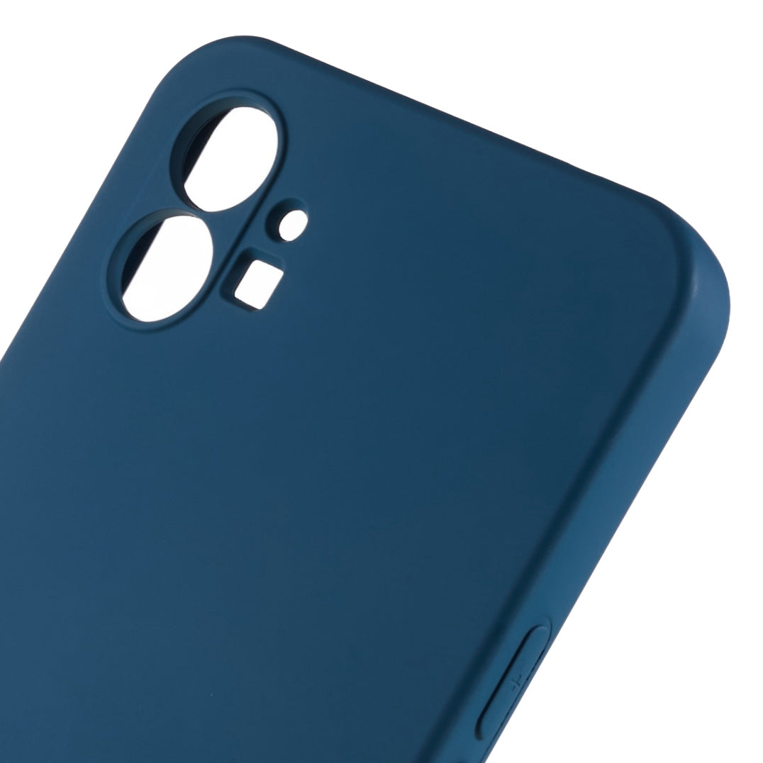 For Nothing phone (1) 5G Liquid Silicone Texture Feeling Arc Edge Phone Cover 2.0mm Thick TPU Back Case