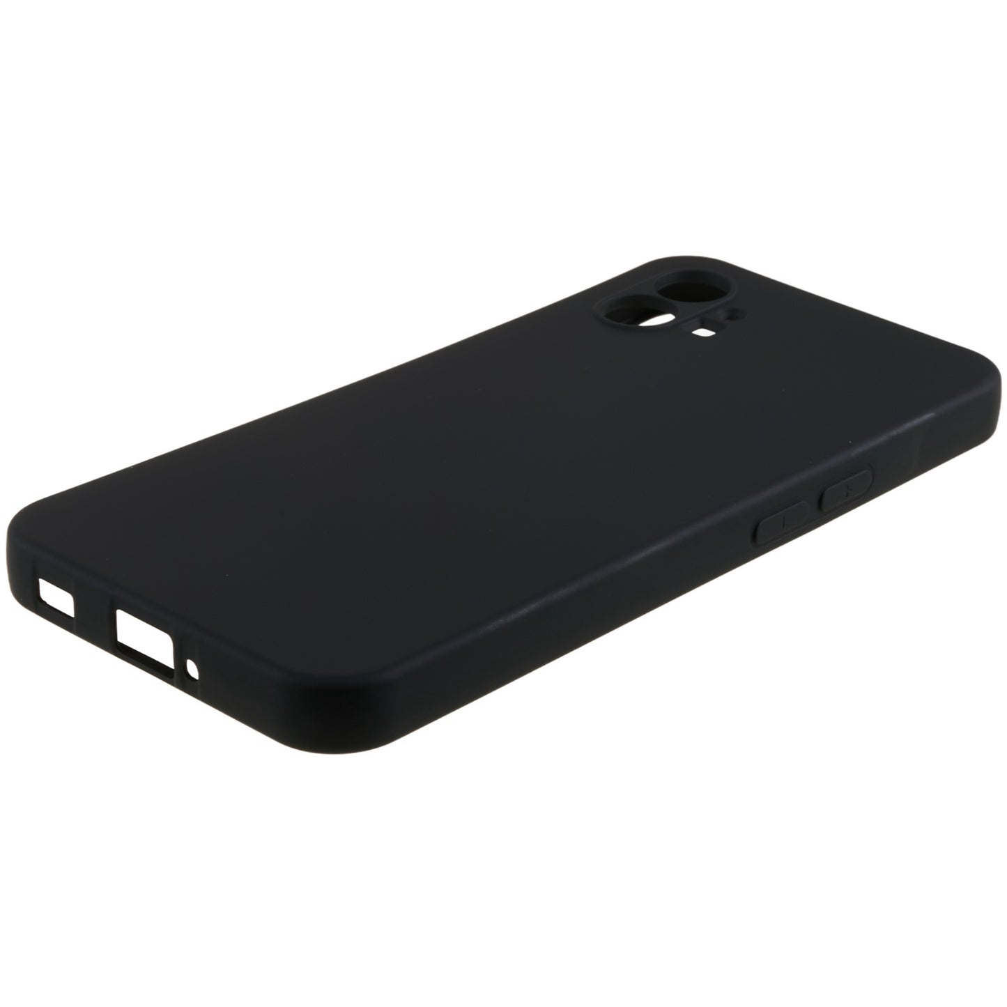 For Nothing phone (1) 5G Liquid Silicone Texture Feeling Arc Edge Phone Cover 2.0mm Thick TPU Back Case