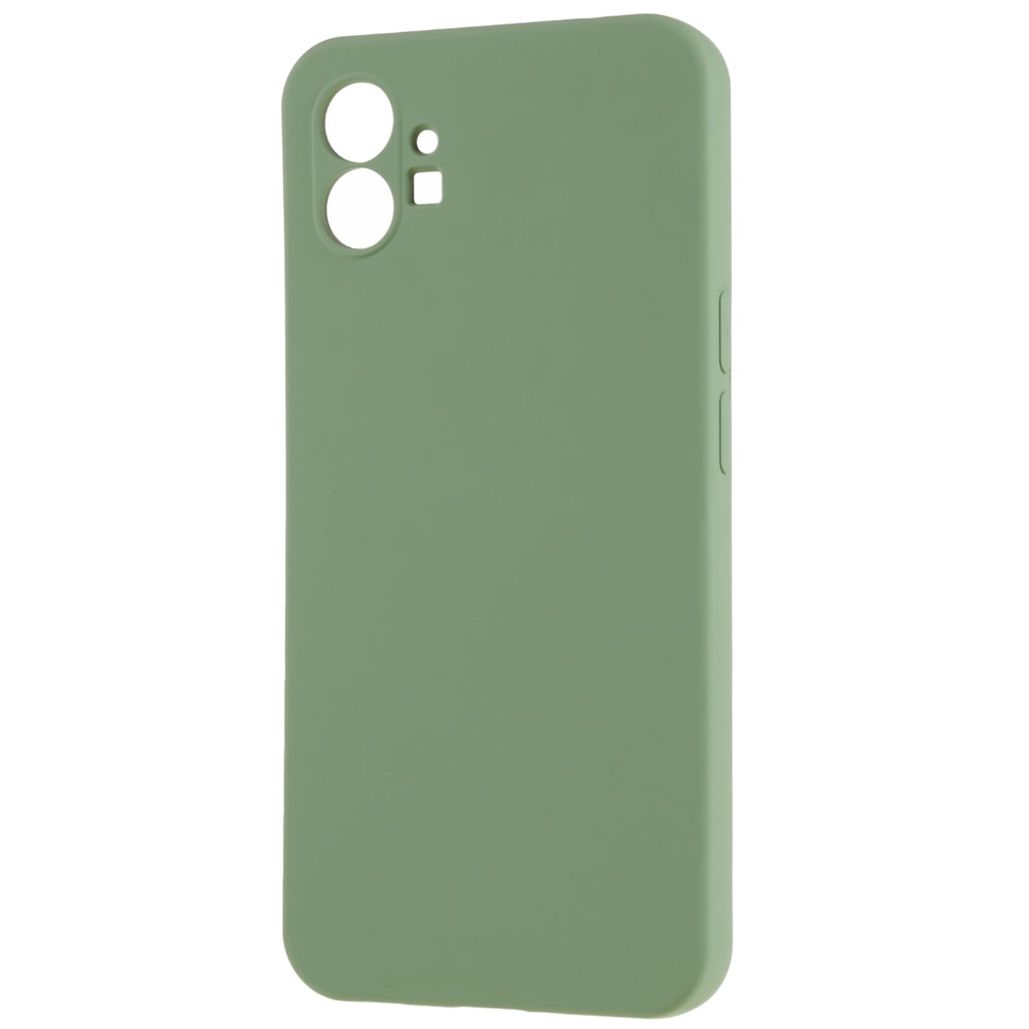 For Nothing phone (1) 5G Liquid Silicone Texture Feeling Arc Edge Phone Cover 2.0mm Thick TPU Back Case