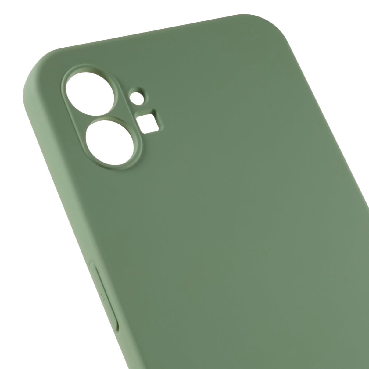 For Nothing phone (1) 5G Liquid Silicone Texture Feeling Arc Edge Phone Cover 2.0mm Thick TPU Back Case