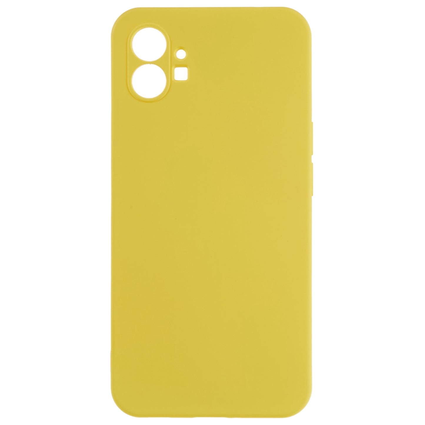 For Nothing phone (1) 5G Liquid Silicone Texture Feeling Arc Edge Phone Cover 2.0mm Thick TPU Back Case