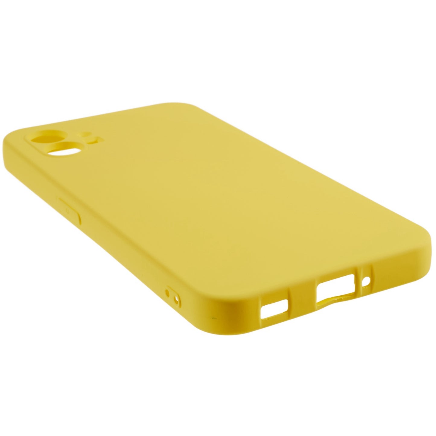 For Nothing phone (1) 5G Liquid Silicone Texture Feeling Arc Edge Phone Cover 2.0mm Thick TPU Back Case