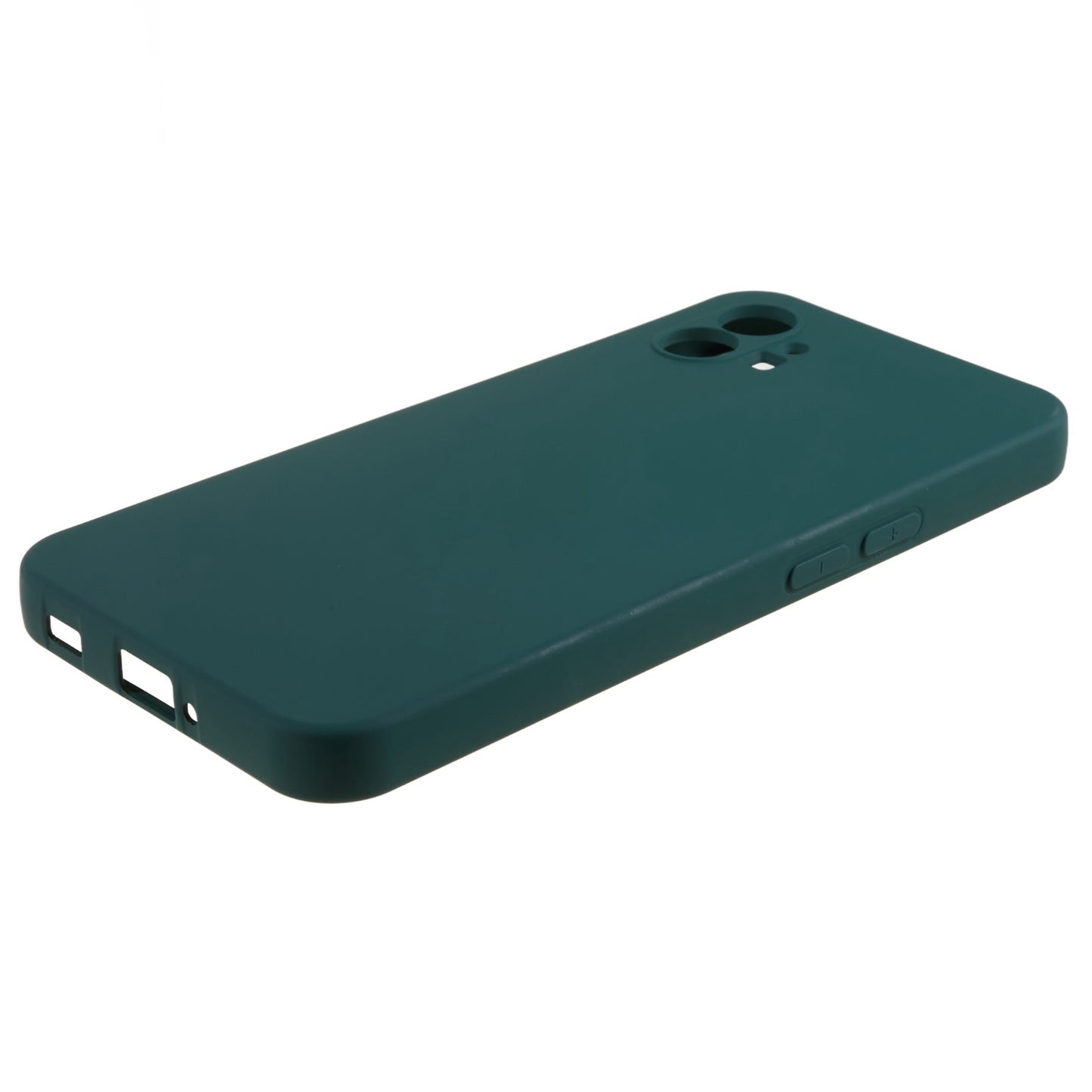For Nothing phone (1) 5G Liquid Silicone Texture Feeling Arc Edge Phone Cover 2.0mm Thick TPU Back Case