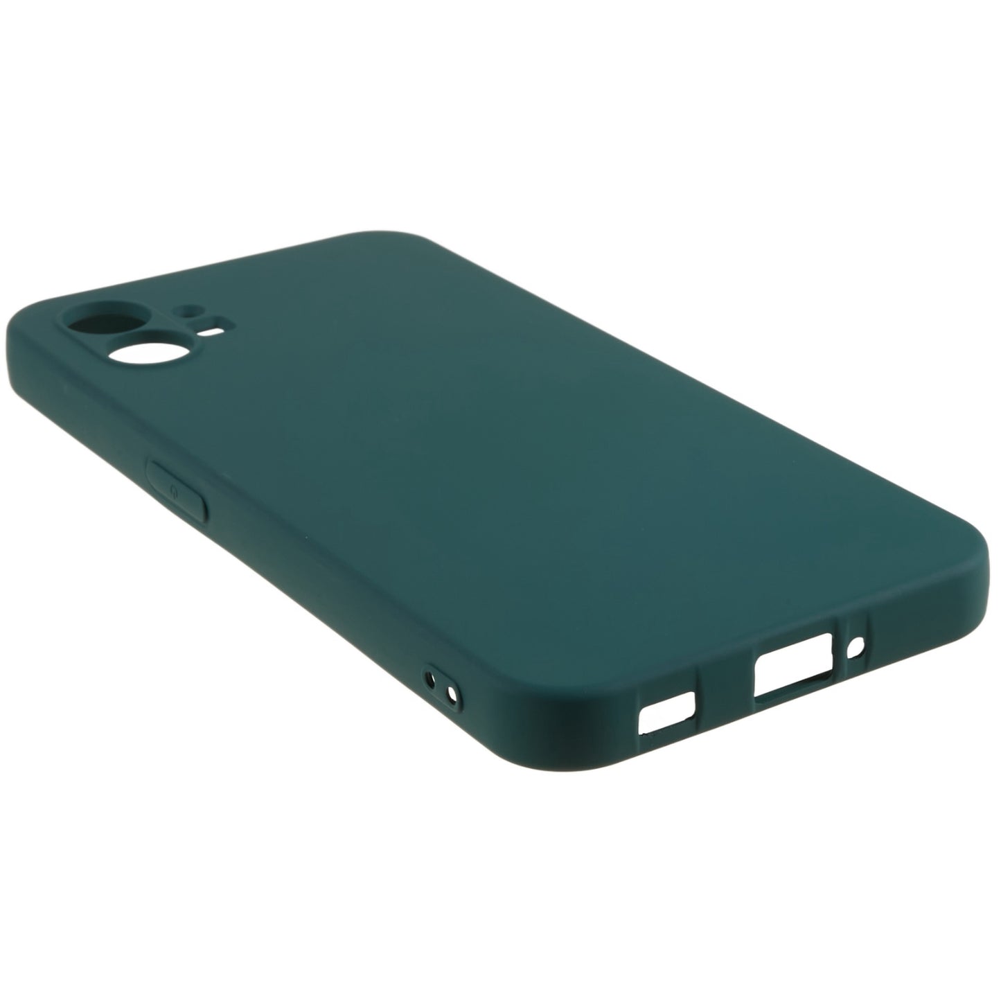 For Nothing phone (1) 5G Liquid Silicone Texture Feeling Arc Edge Phone Cover 2.0mm Thick TPU Back Case