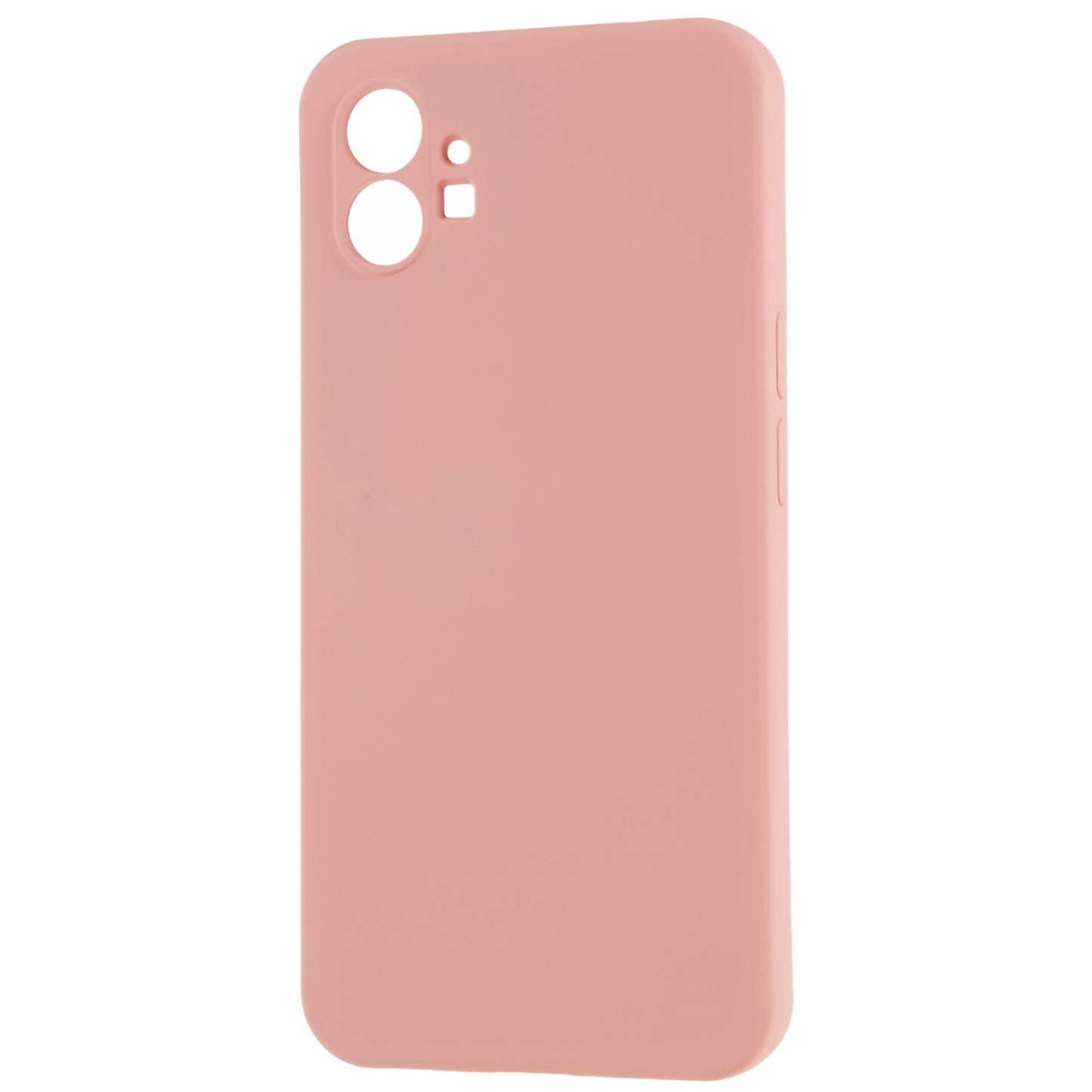 For Nothing phone (1) 5G Liquid Silicone Texture Feeling Arc Edge Phone Cover 2.0mm Thick TPU Back Case