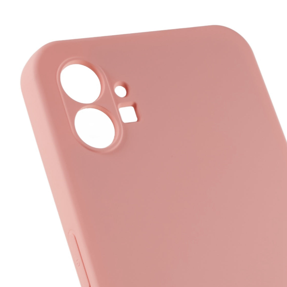 For Nothing phone (1) 5G Liquid Silicone Texture Feeling Arc Edge Phone Cover 2.0mm Thick TPU Back Case